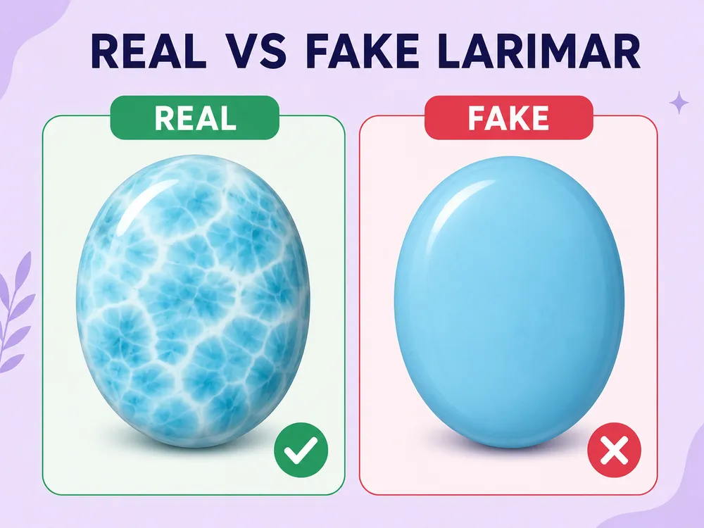 How to spot fake Larimar at a glance
