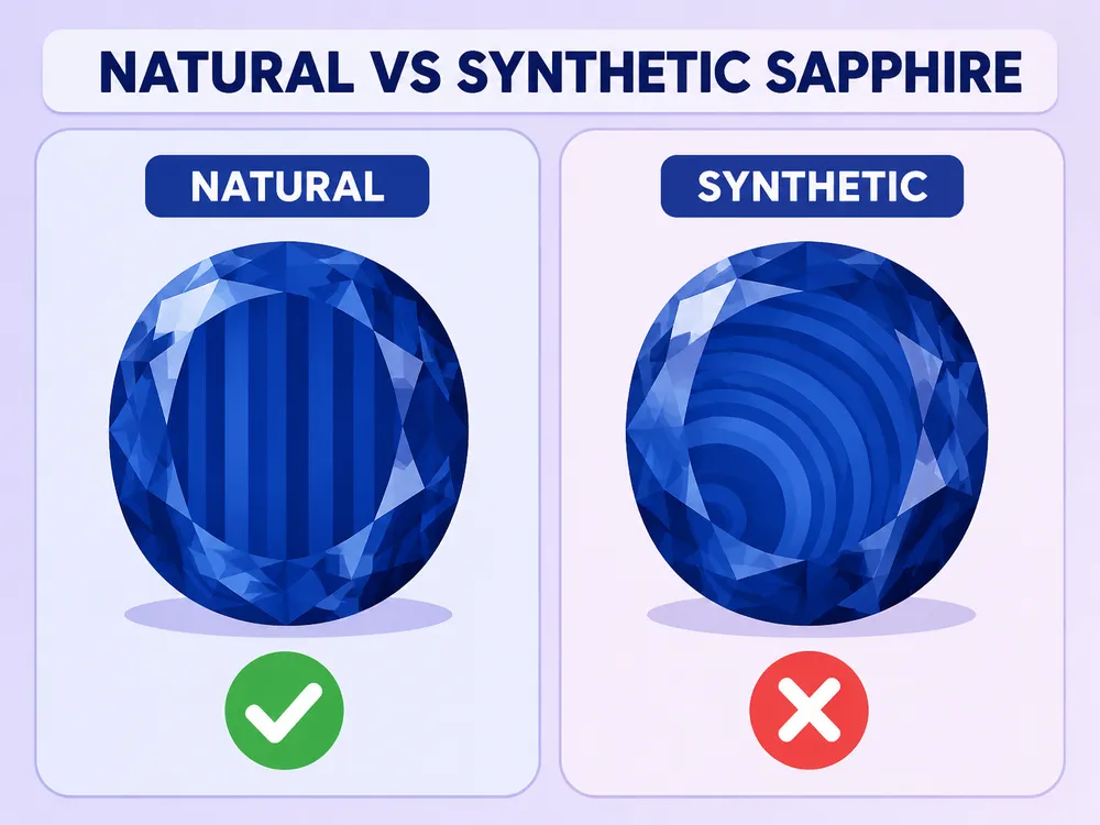 How to spot fake Sapphire at a glance