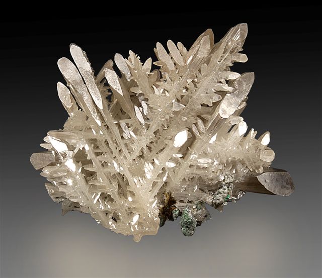 Cerussite, a white/clear/gray mineral