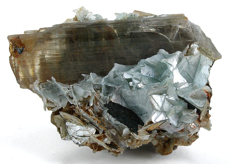 Diaspore, a brown/green/pink mineral