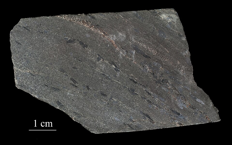 Riebeckite, a blue/black mineral