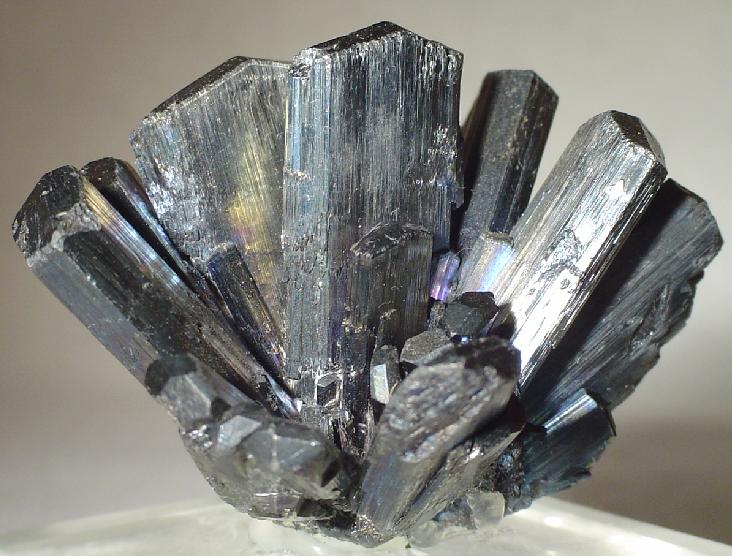 Stibnite, a gray/black mineral