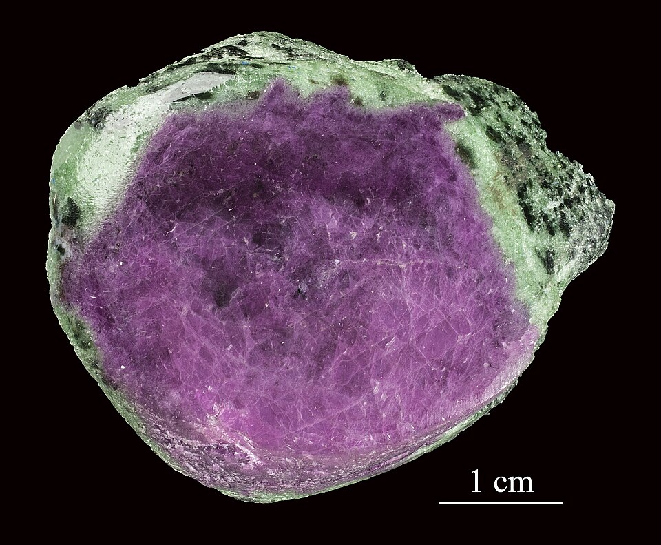 Zoisite, a green/blue/pink mineral